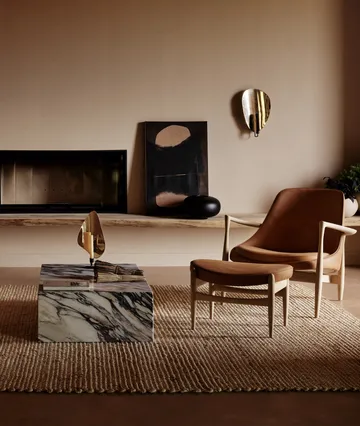 Świecznik Flambeau 30 cm - Czarny-błyszczący mosiądz - Audo Copenhagen