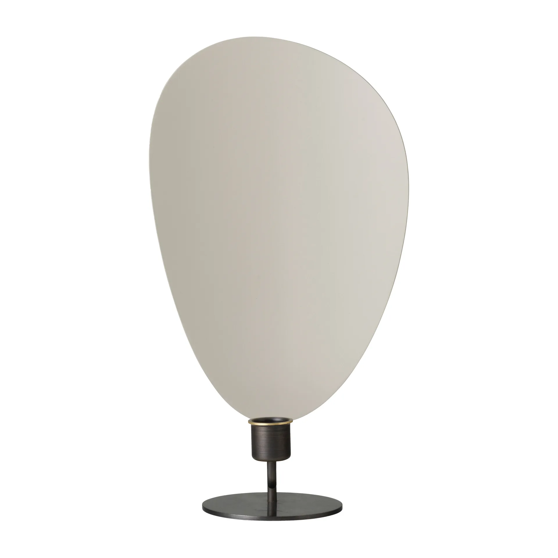 Świecznik Flambeau 30 cm, Mosiądz brązowiony-szary Audo Copenhagen