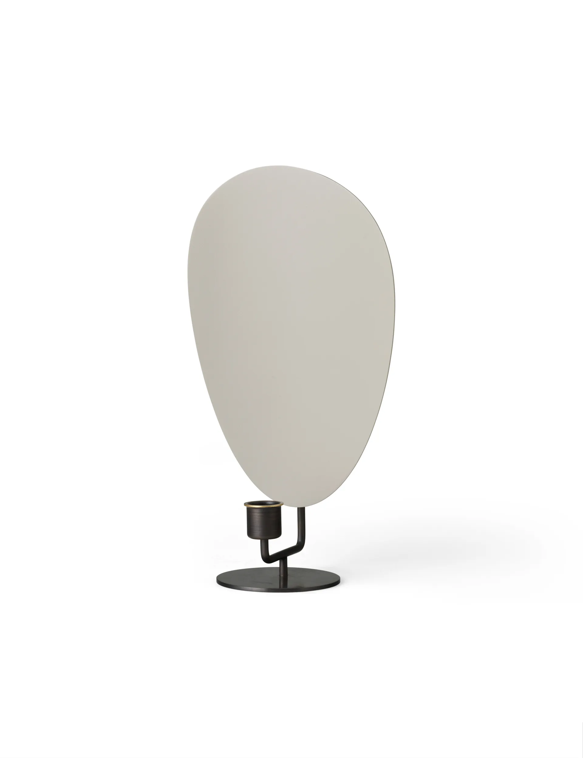 Świecznik Flambeau 30 cm, Mosiądz brązowiony-szary Audo Copenhagen