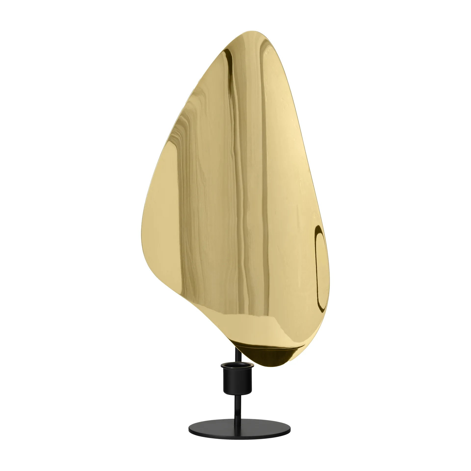 Świecznik Flambeau 34 cm, Czarny-błyszczący mosiądz Audo Copenhagen