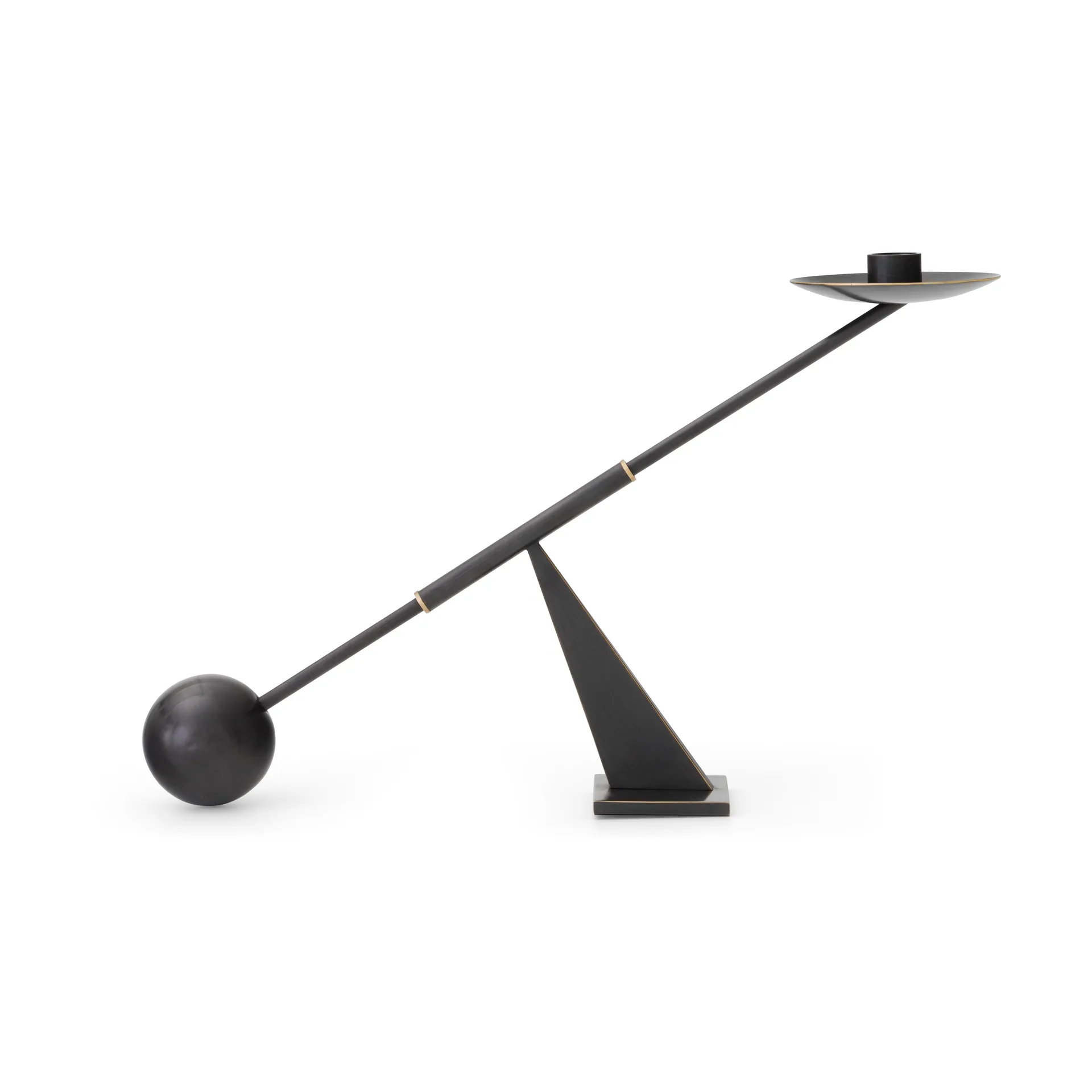 Świecznik Interconnect 42,5 cm, Bronzed brass Audo Copenhagen