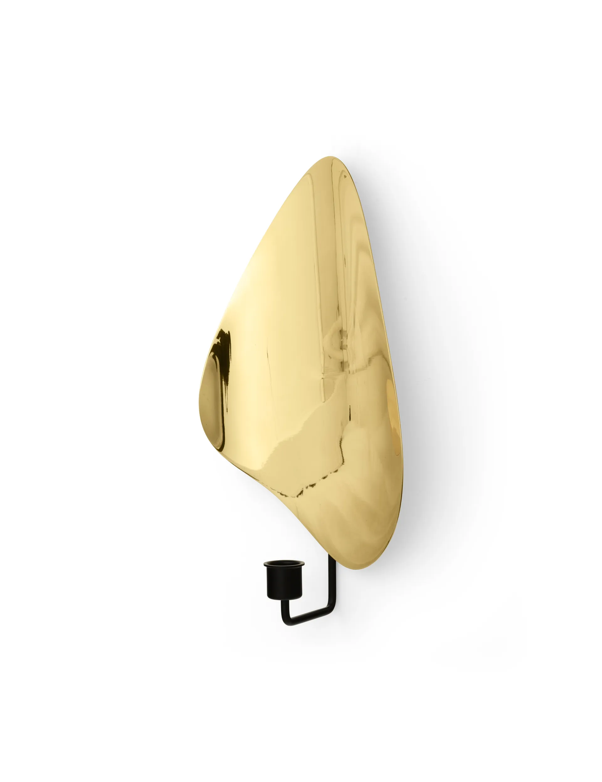 Świecznik ścienny Flambeau 34 cm, Czarny-błyszczący mosiądz Audo Copenhagen