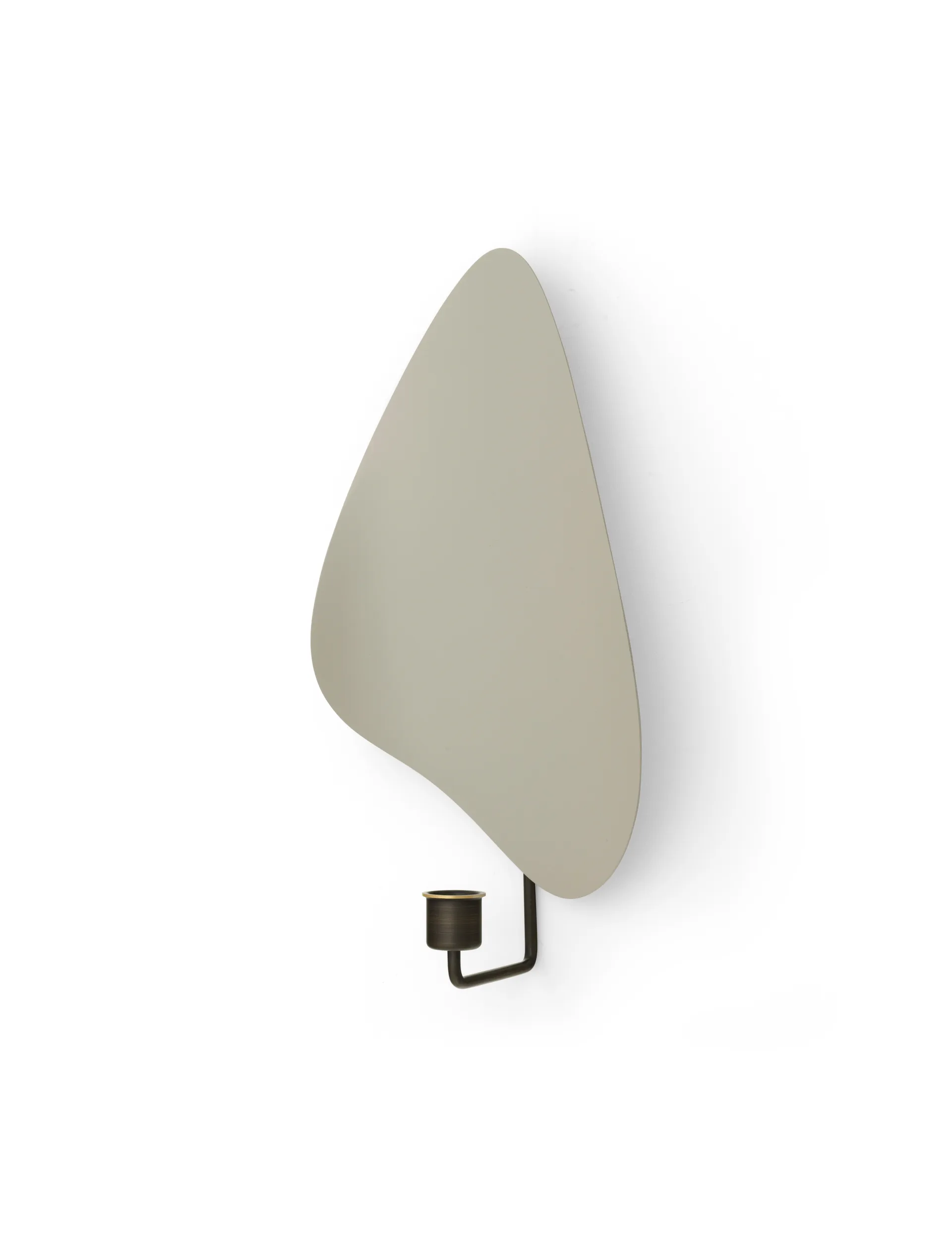 Świecznik ścienny Flambeau 34 cm, Mosiądz brązowiony-szary Audo Copenhagen