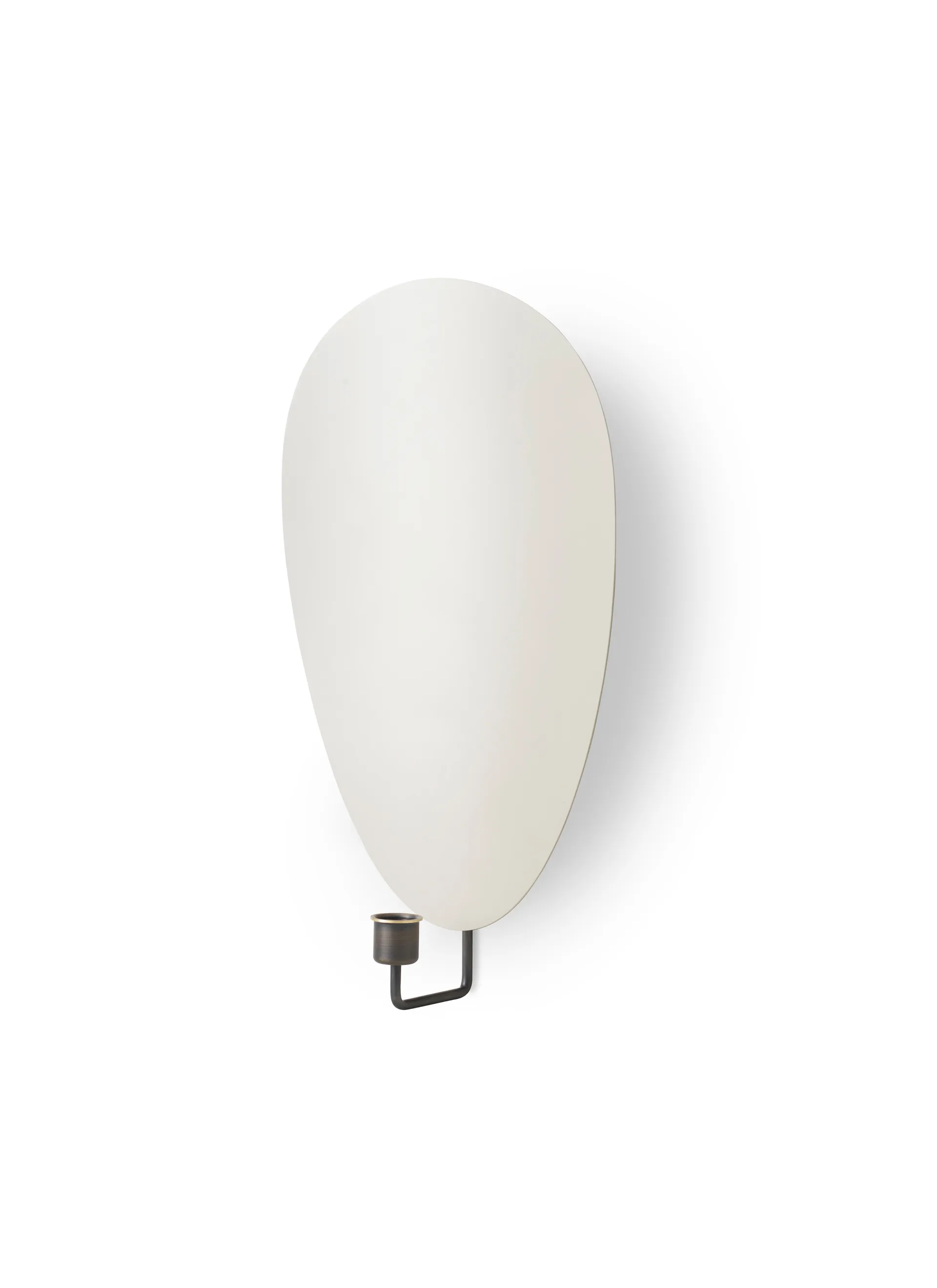 Świecznik ścienny Flambeau 40 cm, Mosiądz brązowiony-szary Audo Copenhagen