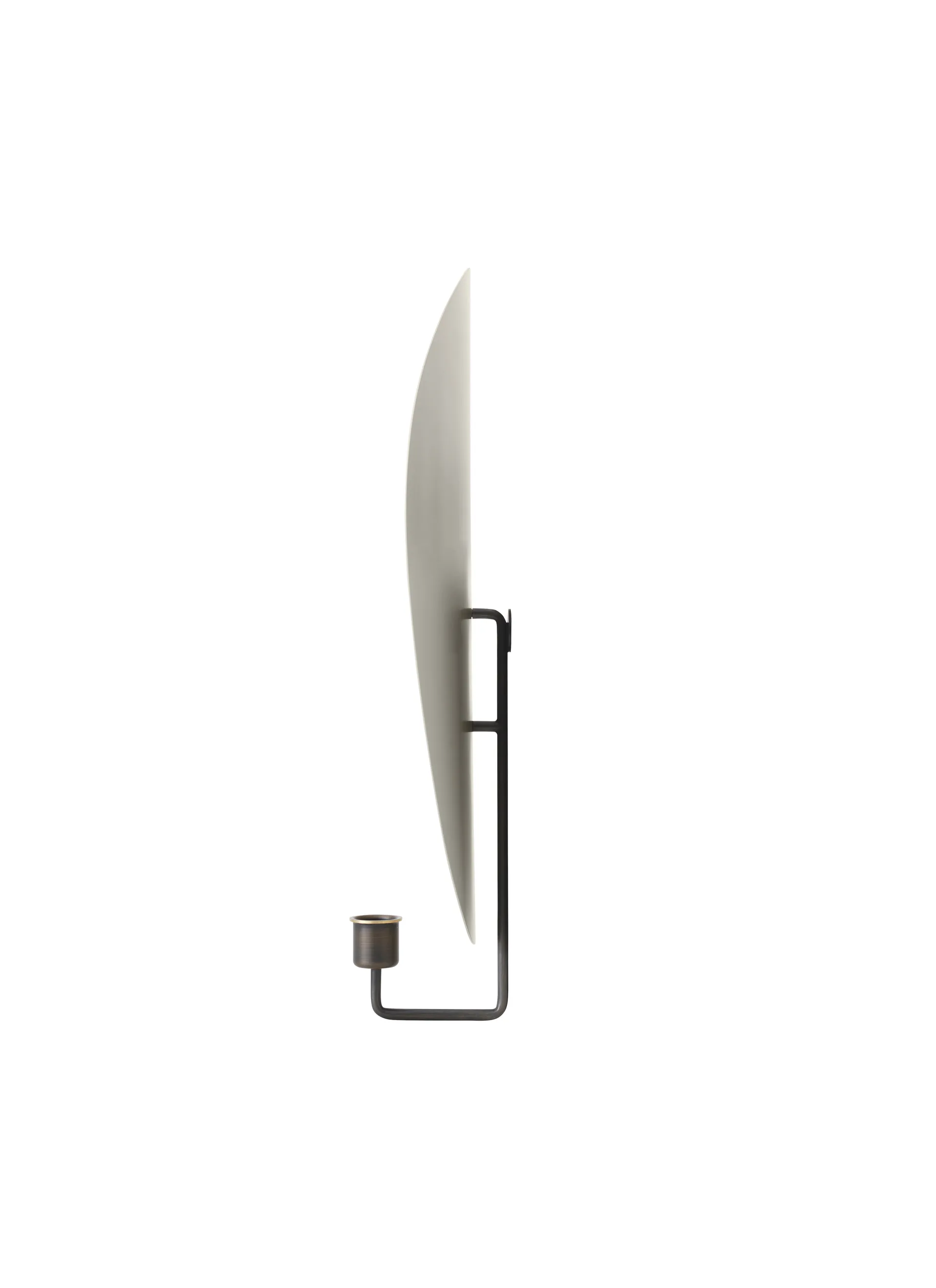 Świecznik ścienny Flambeau 40 cm, Mosiądz brązowiony-szary Audo Copenhagen