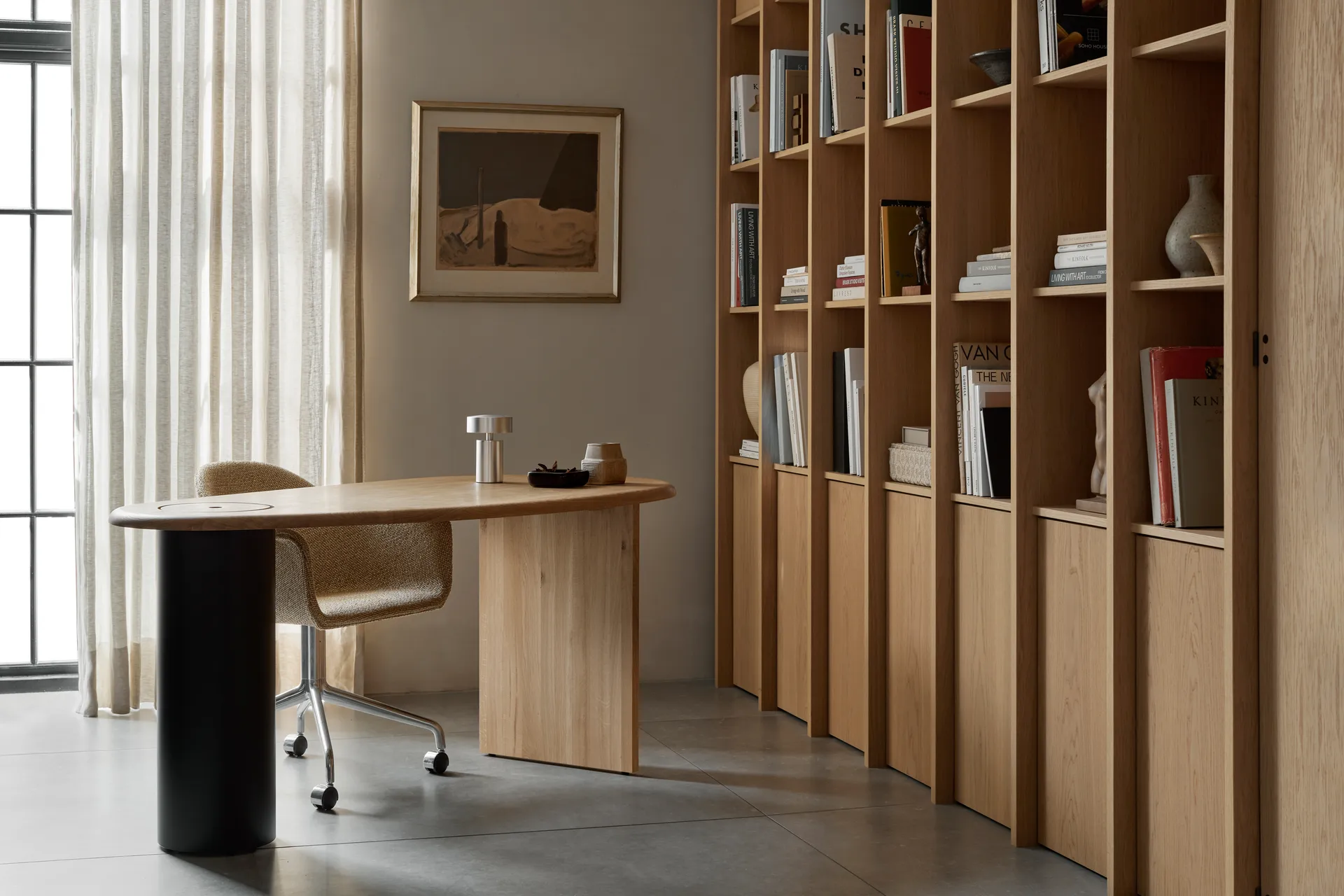 The Eclipse desk biurko, Natural Oak Audo Copenhagen