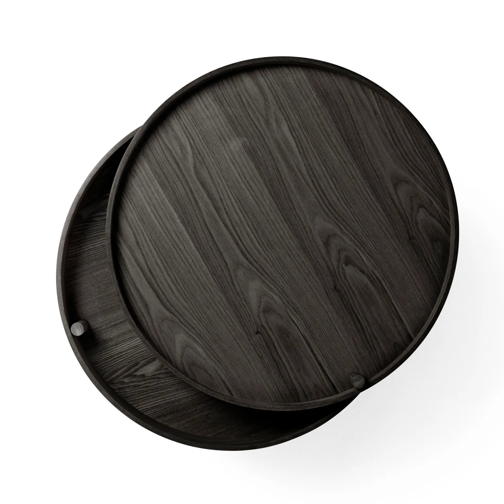 Turning stół, Czarny Bejcowany popielato-czarny-mosiądz Audo Copenhagen