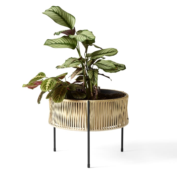 Umanoff skrzynka na kwiaty z rattanu i stali, w32,5 cm Ø41 cm Audo Copenhagen