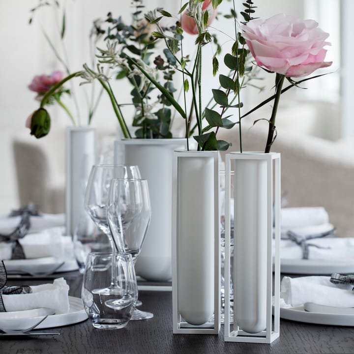 Wazon Kubus, Flora - biały - Audo Copenhagen