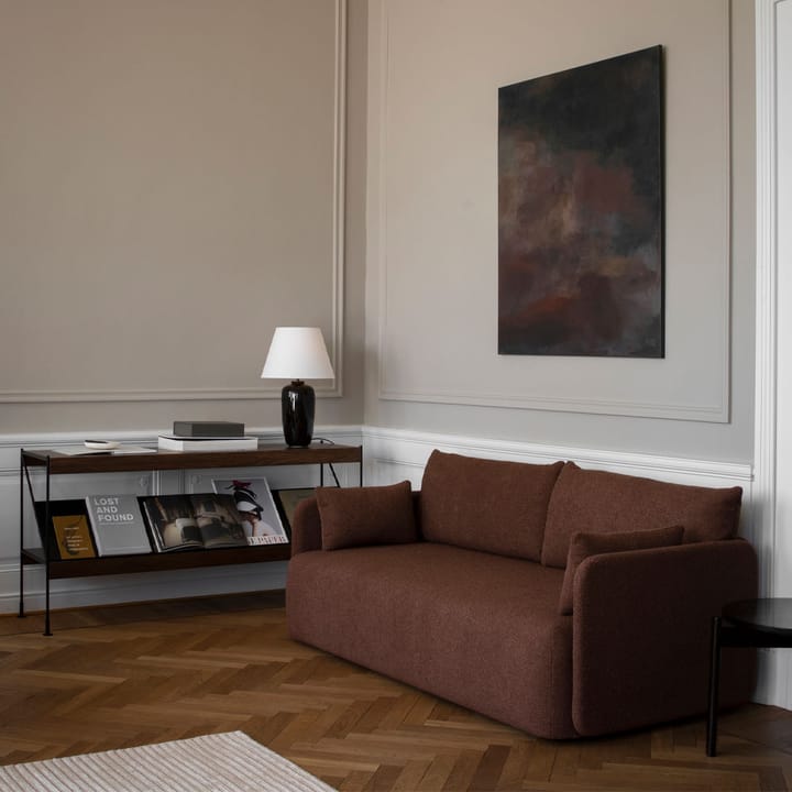 Zet system regałów, Natural oak, 1x2, black steel base Audo Copenhagen