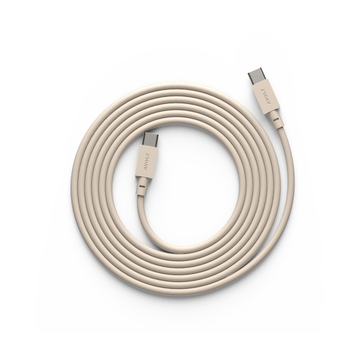 Kabel 1 USB-C do USB-C kabel do ładowania 2 m, Nomad sand Avolt