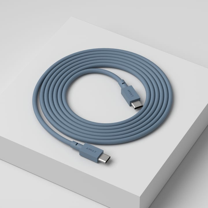 Kabel 1 USB-C do USB-C kabel do ładowania 2 m, Shark blue Avolt