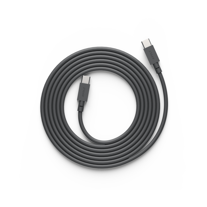 Kabel 1 USB-C do USB-C kabel do ładowania 2 m - Stockholm black - Avolt