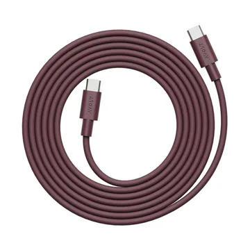 Kabel AVOLT x Bauhaus-Archiv 1 USB C do USB C
 - Mulberry Red - Avolt