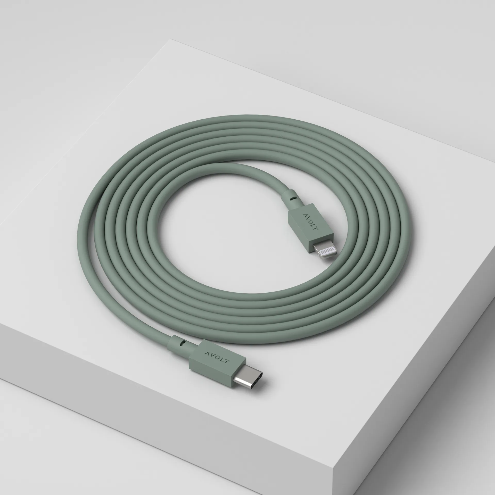 Kabel do ładowania USB-C do Lightning Cable 1, 2m, Dąb zielony Avolt