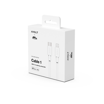 Kabel do ładowania USB-C do Lightning Cable 1, 2m - Edycja White Martinelli Luce - Avolt