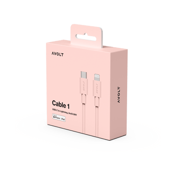 Kabel do ładowania USB-C do Lightning Cable 1, 2m - New Pink - Avolt