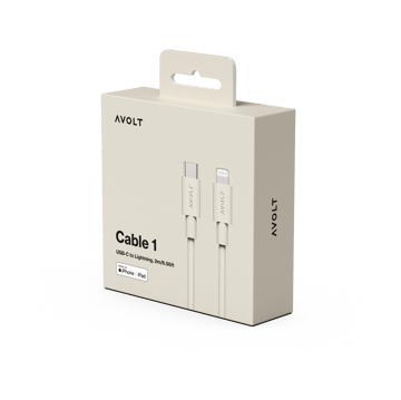 Kabel do ładowania USB-C do Lightning Cable 1, 2m - Nomad Sand - Avolt