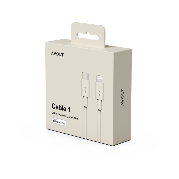 Kabel do ładowania USB-C do Lightning Cable 1, 2m, Nomad Sand Avolt