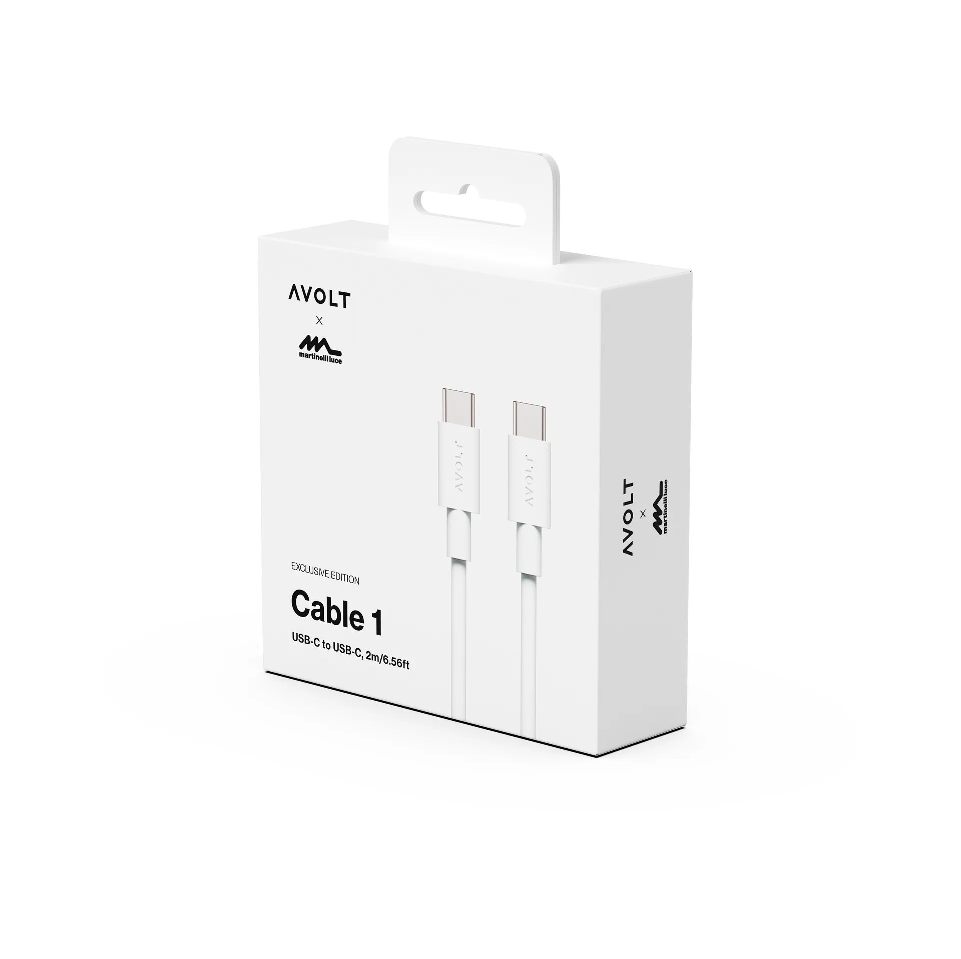 Kabel do ładowania USB-C do USB-C Cable 1, 2 m, Edycja White Martinelli Luce Avolt