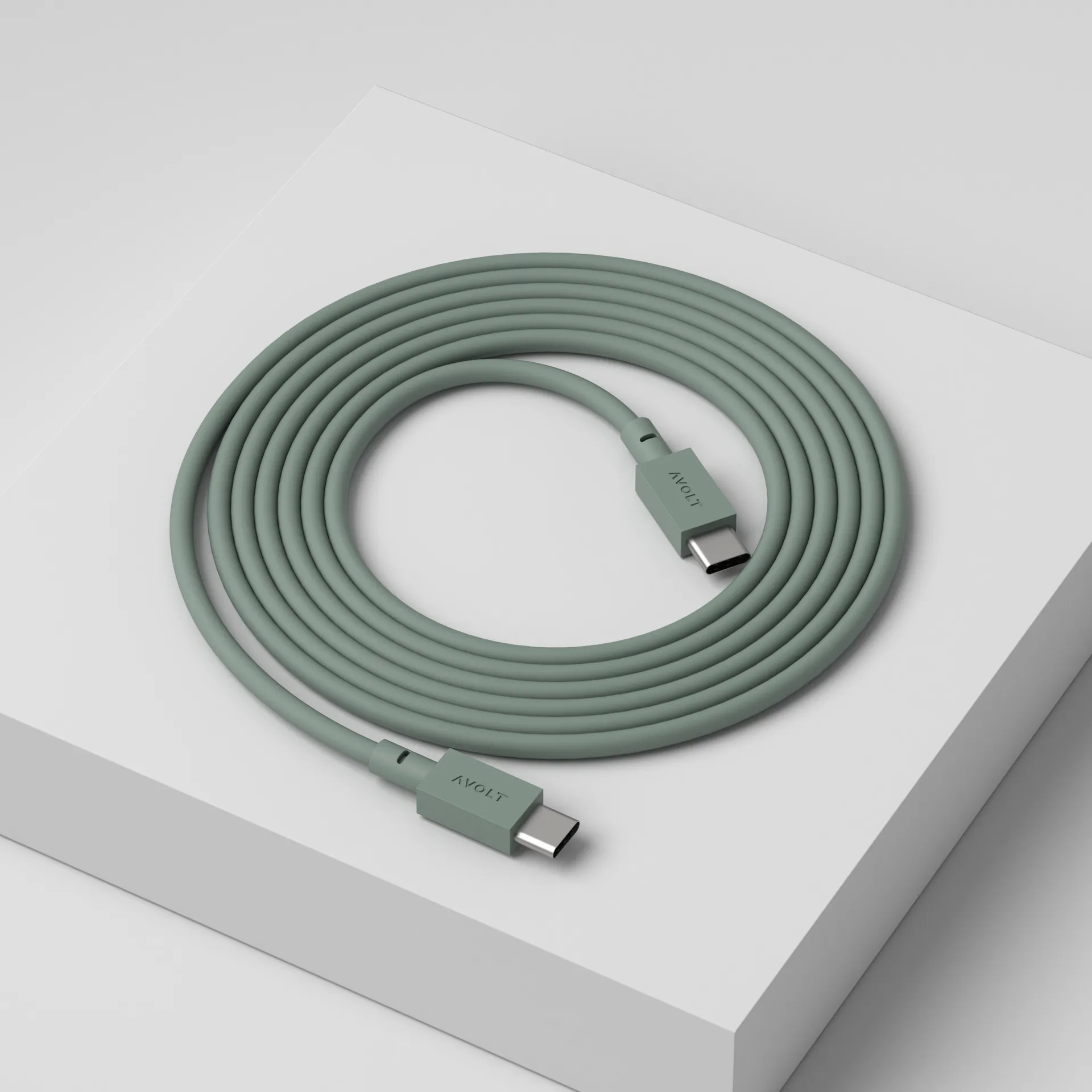 Kabel do ładowania USB-C do USB-C Cable 1, 2 m, Oak green Avolt