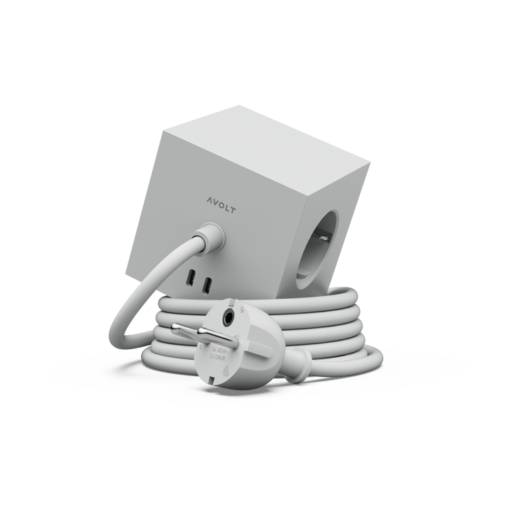 Przedłużacz USB-C Square 1 30W 3 m - Gotland Gray - Avolt