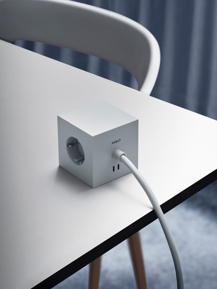 Przedłużacz USB-C Square 1 30W 3 m, Gotland Gray Avolt