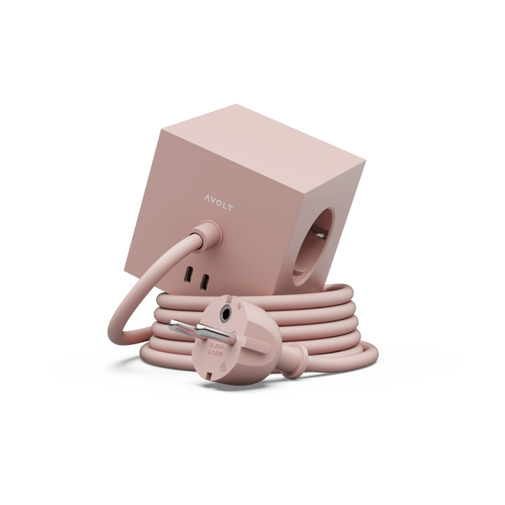 Przedłużacz USB-C Square 1 30W 3 m - Old Pink - Avolt
