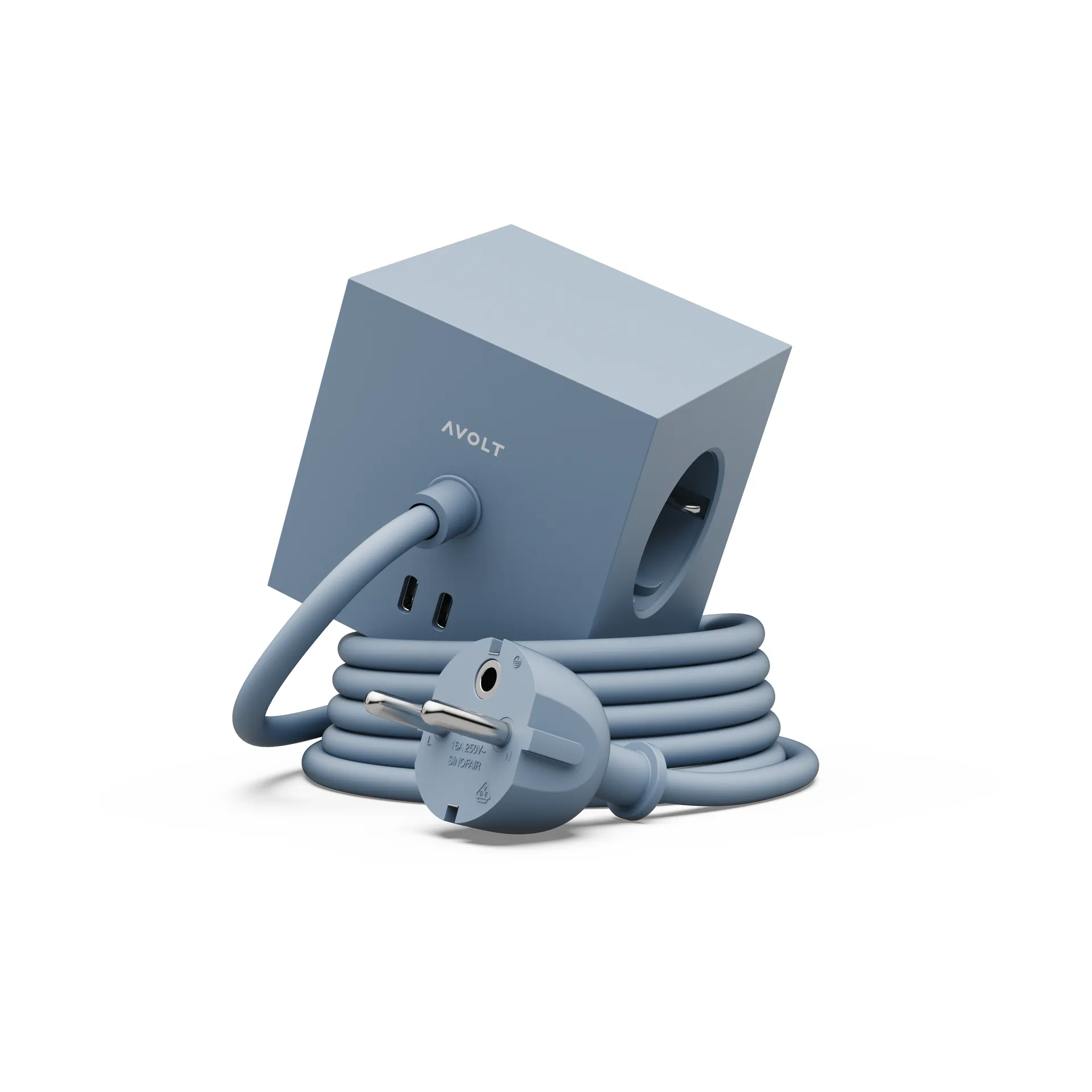Przedłużacz USB-C Square 1 30W 3 m, Shark Blue Avolt