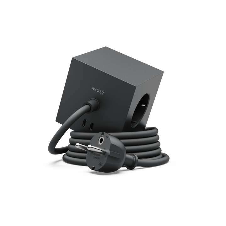 Przedłużacz USB-C Square 1 30W 3 m - Stockholm Black - Avolt