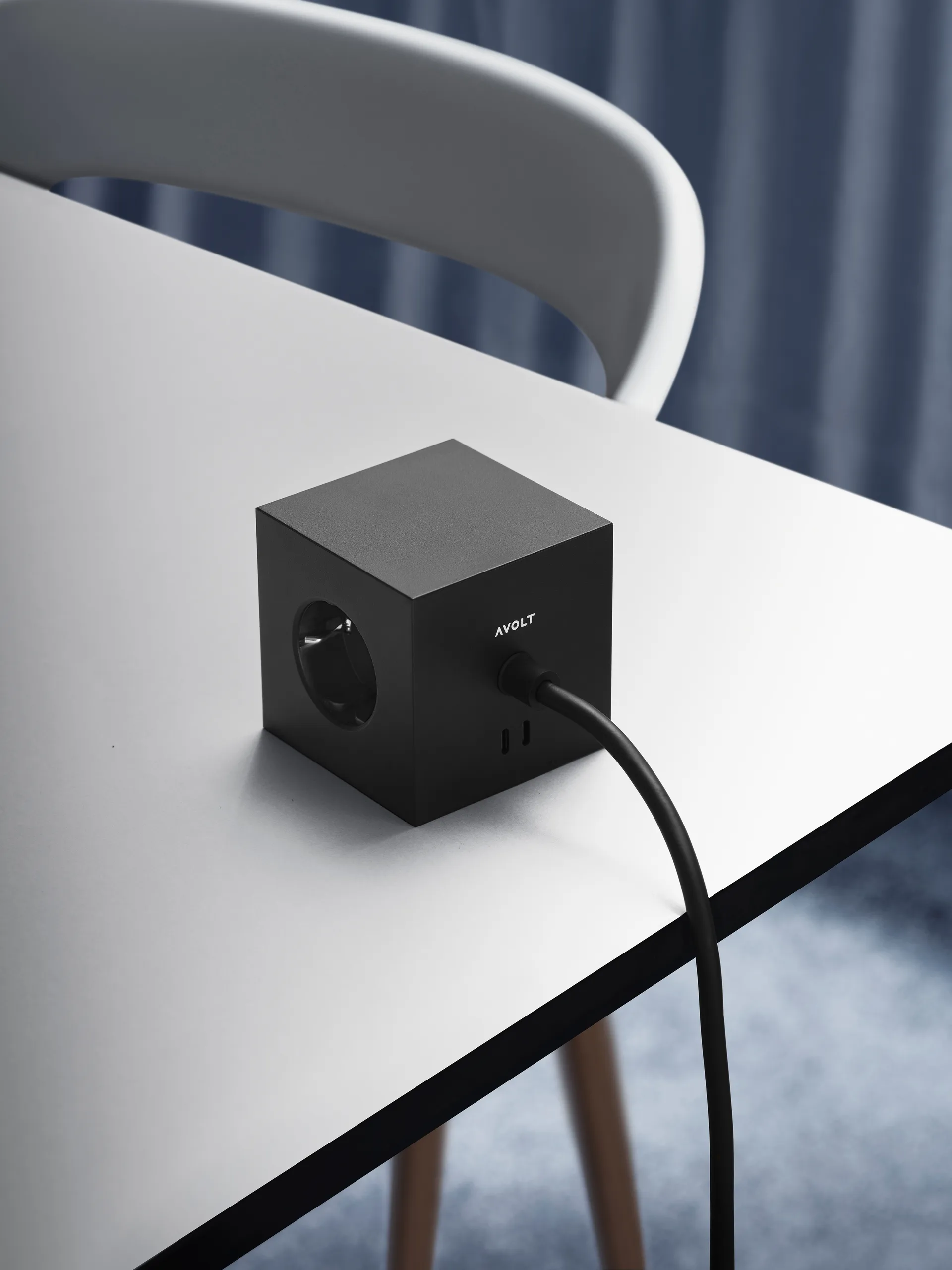 Przedłużacz USB-C Square 1 30W 3 m, Stockholm Black Avolt