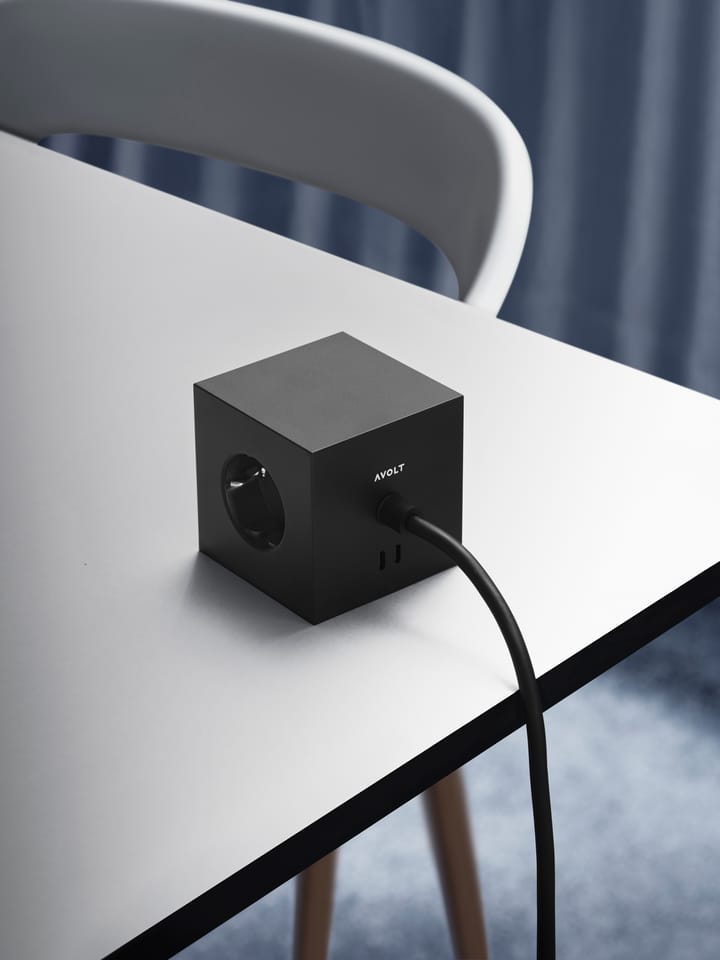 Przedłużacz USB-C Square 1 30W 3 m, Stockholm Black Avolt