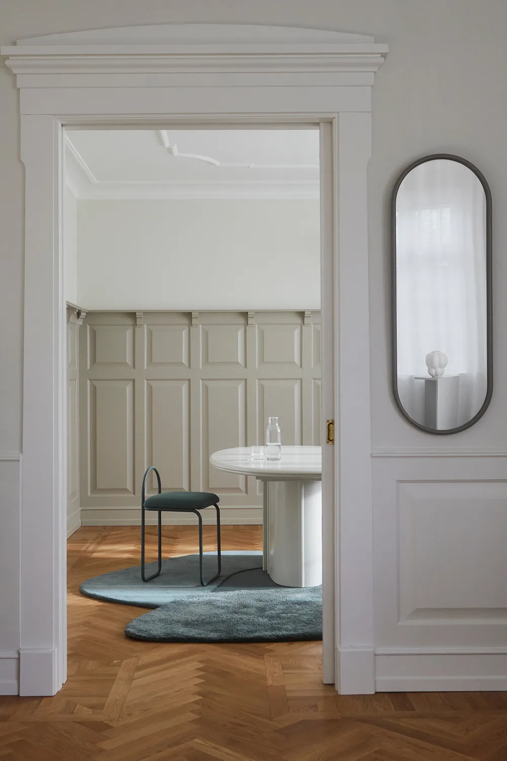 Angui lustro owalne 108 cm, Taupe AYTM