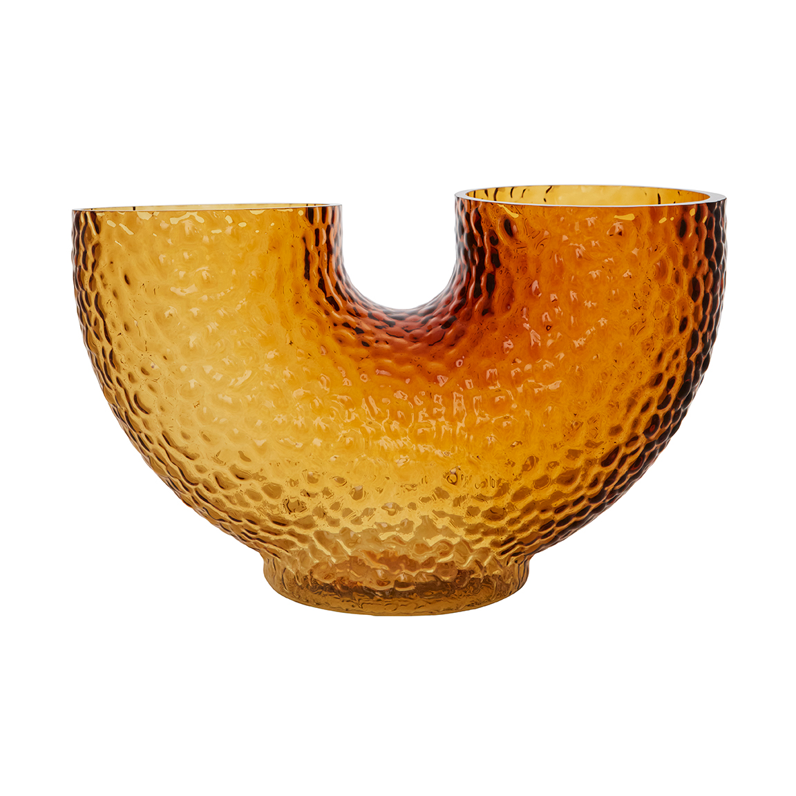 AYTM Arura wazon niski Amber | Skandynawski Design | Wazony | Pomarańczowy