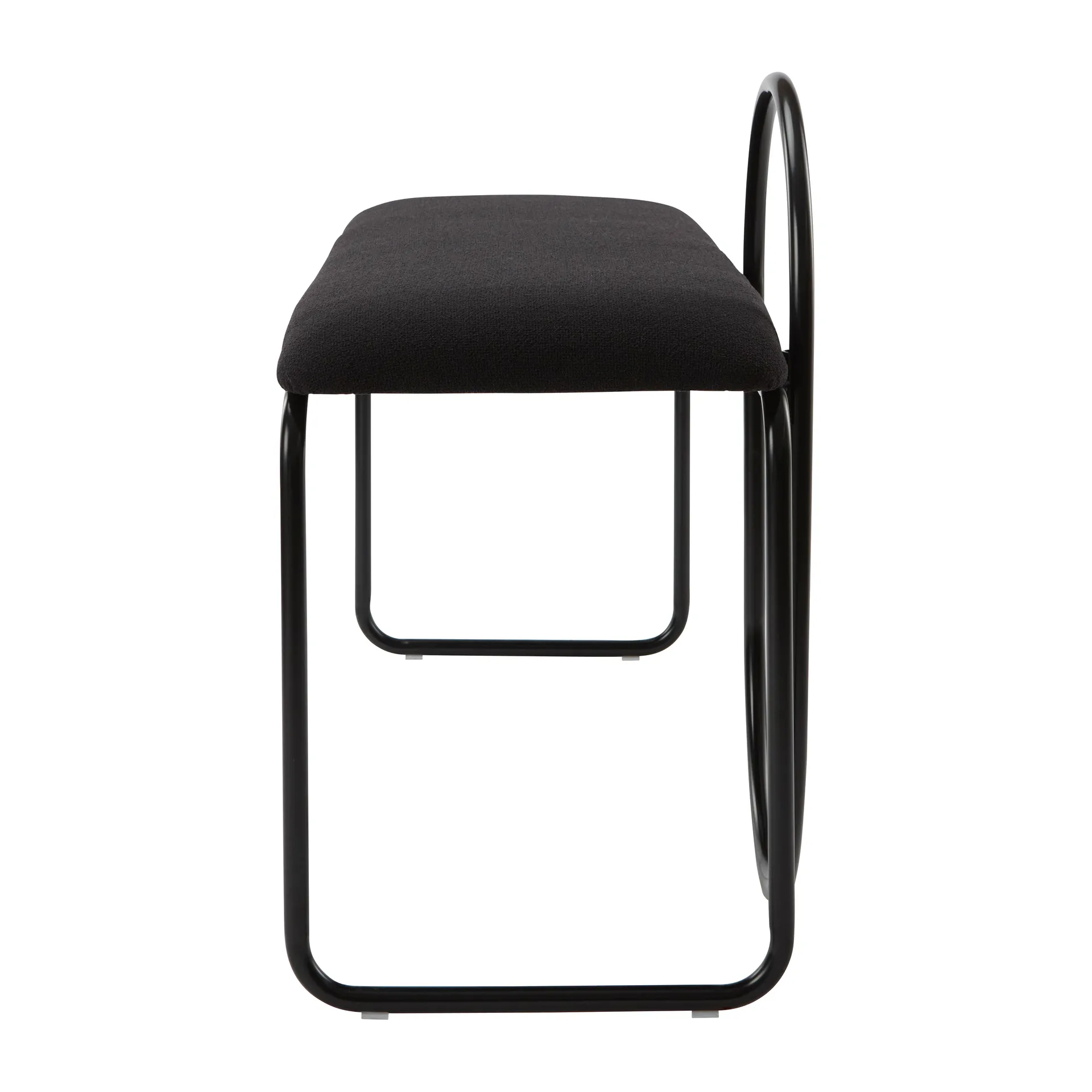 Ławka Angui bouclé, Anthracite AYTM