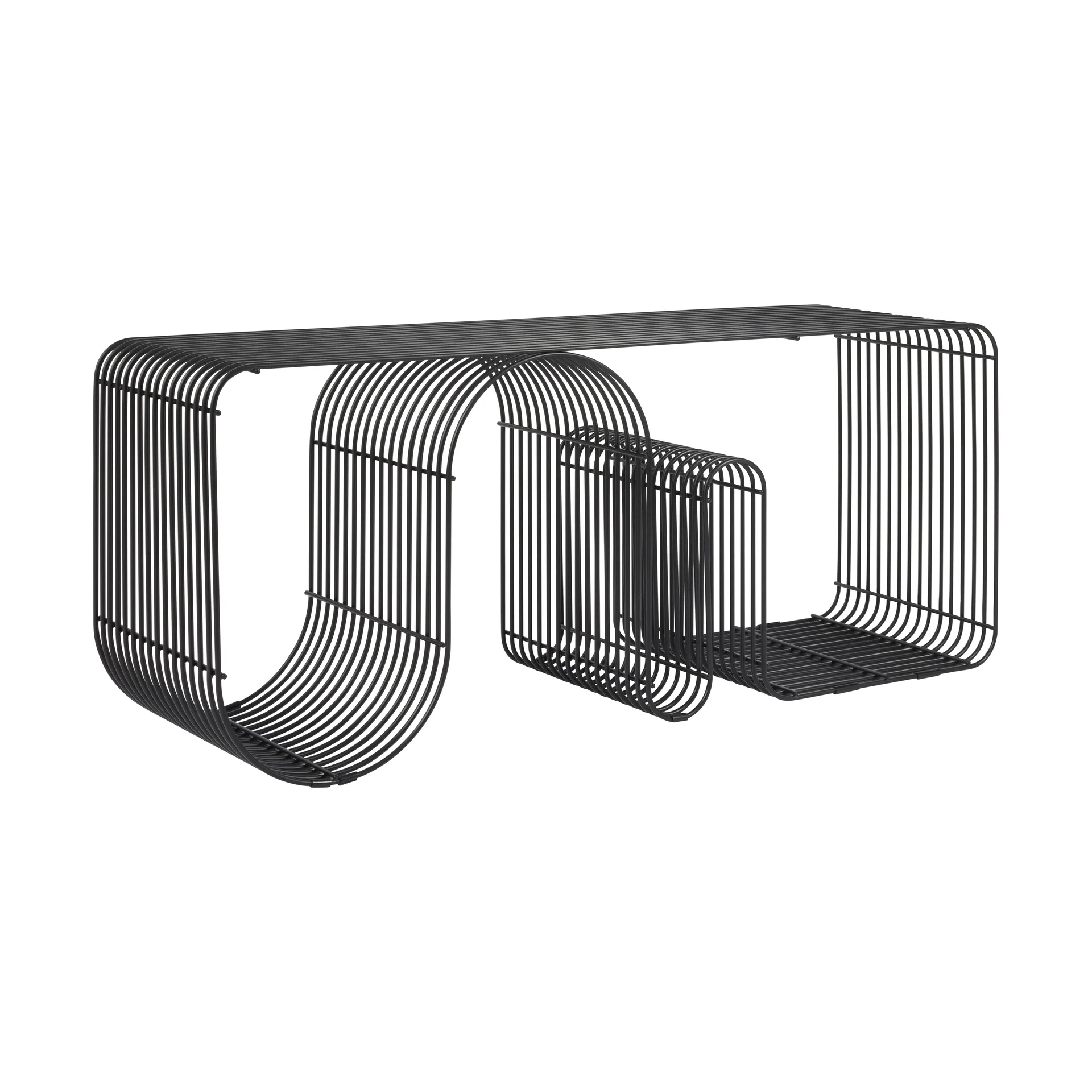 Ławka Curva 100 cm, Czarna AYTM