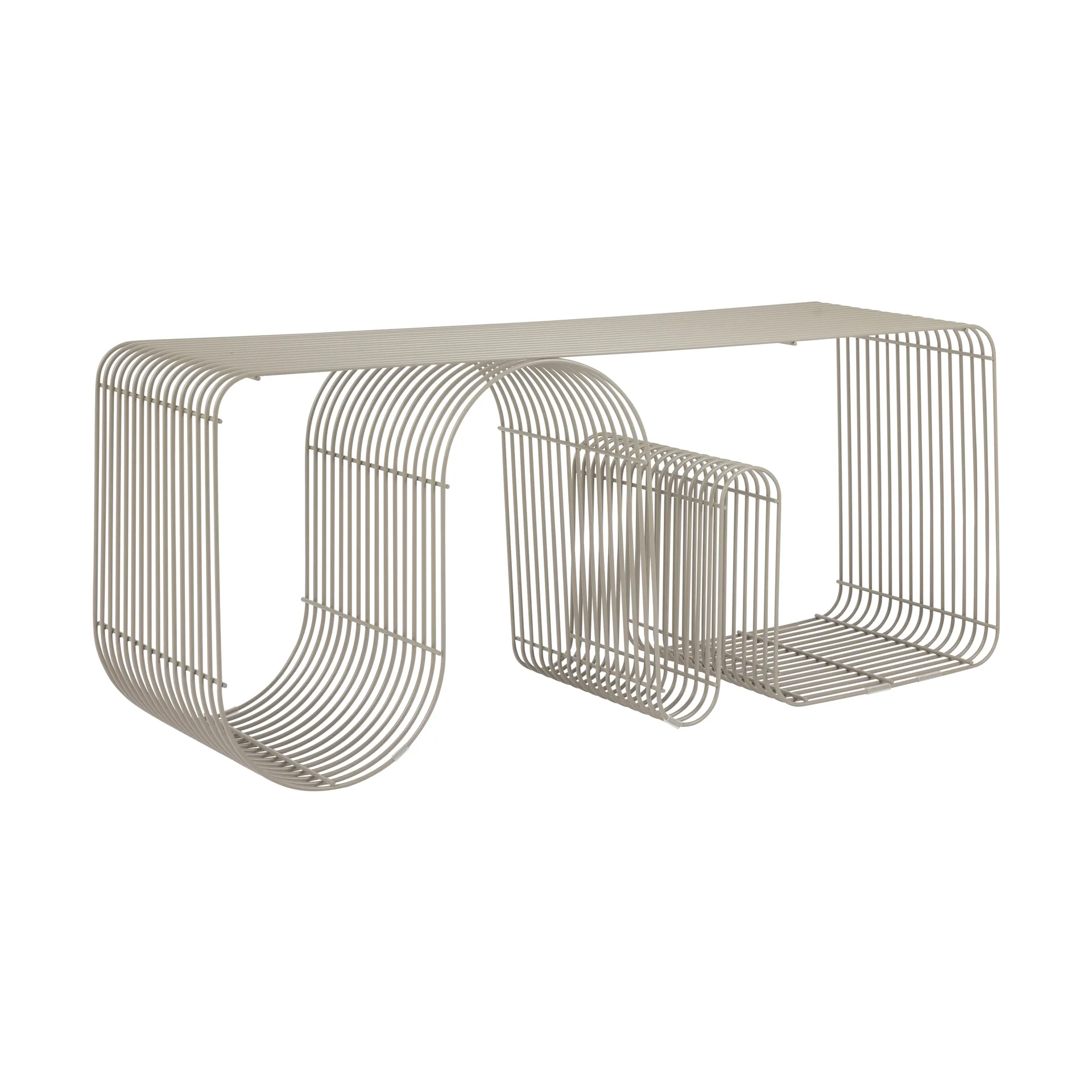 Ławka Curva 100 cm, Taupe AYTM