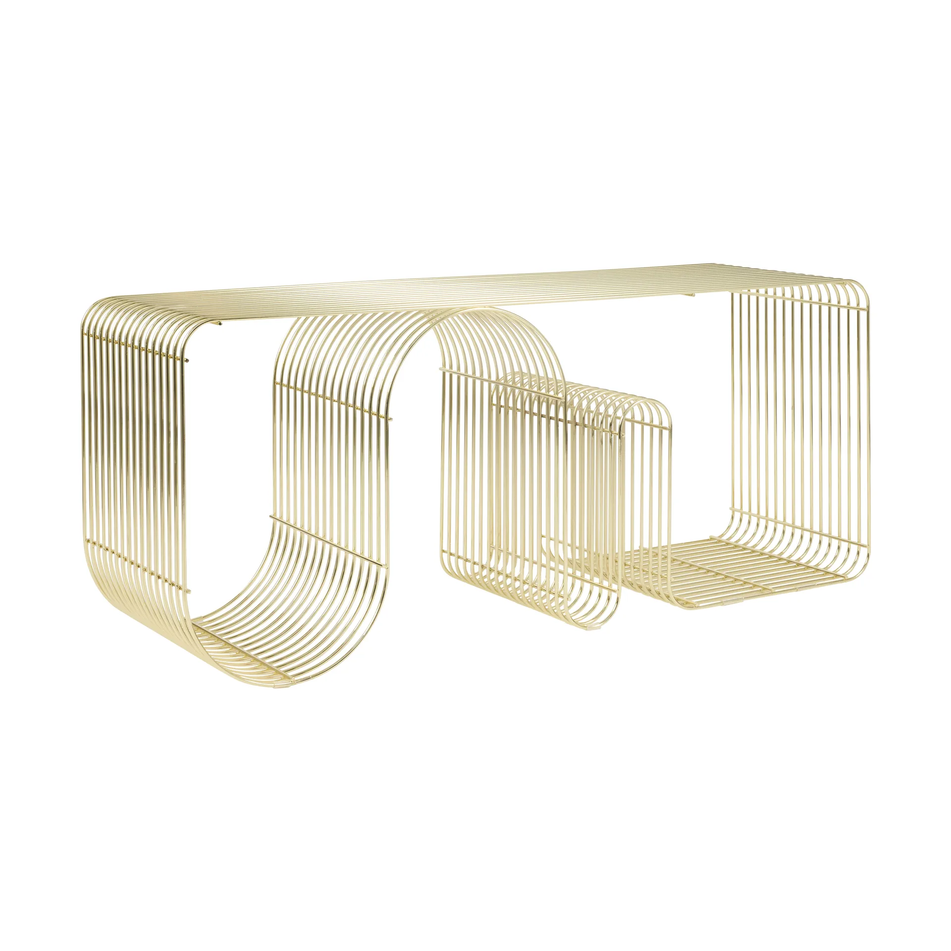 Ławka Curva 100 cm, Złota AYTM
