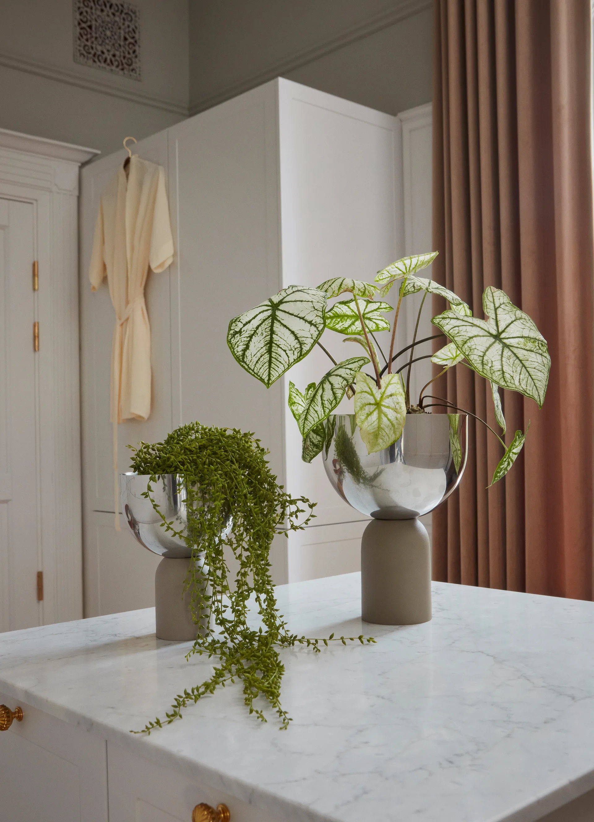 Donica Torus Ø17 cm, Silver-taupe AYTM