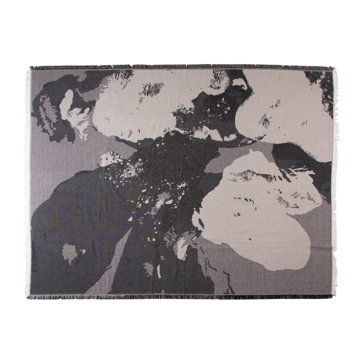 Floreo koc 130x170 cm - Biało-szary - AYTM