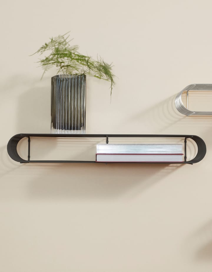 Folium wazon 25 cm, Black AYTM