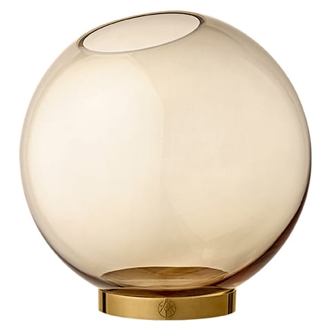 Globus wazon duży - bursztynowy-złoty - AYTM