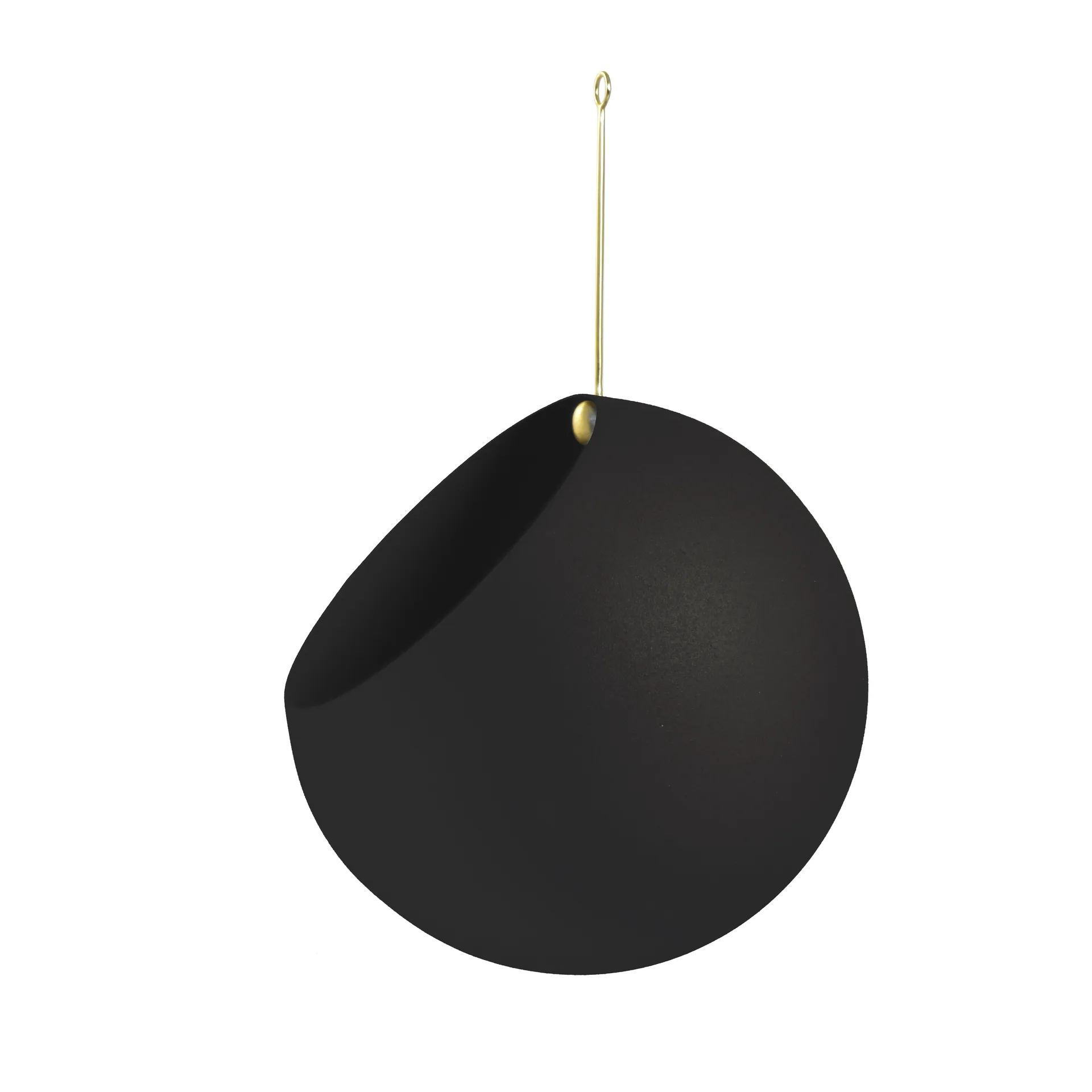 Haczyk wiszący GLOBE Ø21 cm w32 cm, Czarny AYTM
