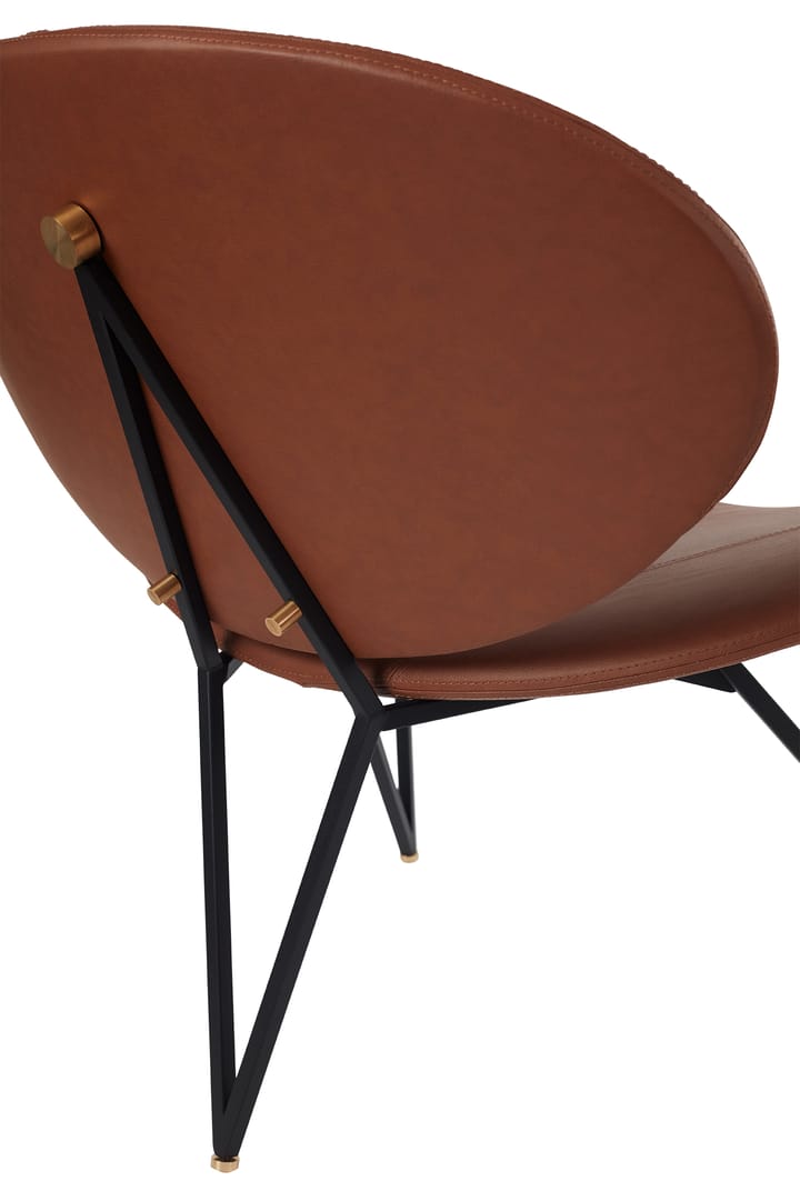 Krzesło wypoczynkowe Semper - Black-cognac - AYTM
