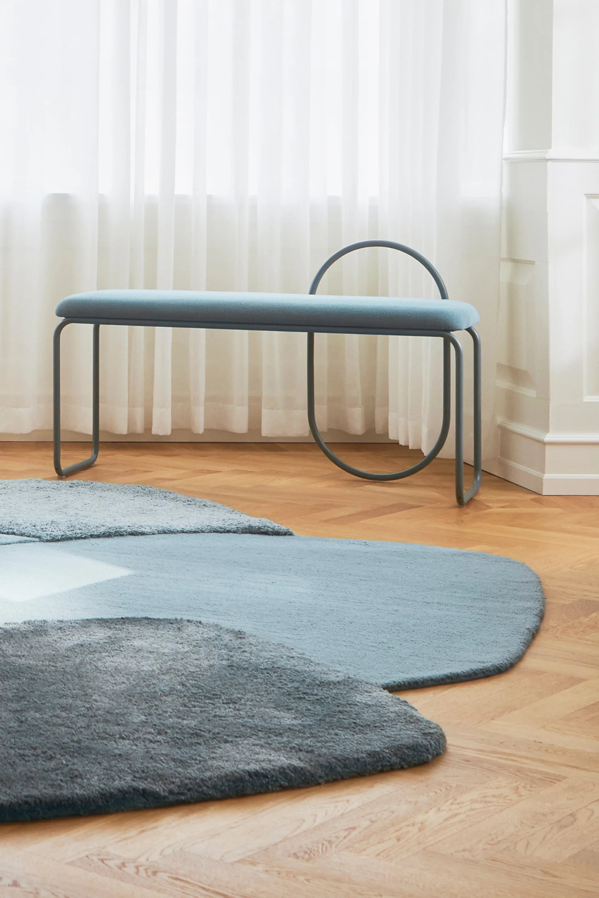 Mola dywan 209x288 cm, Dusty blue AYTM