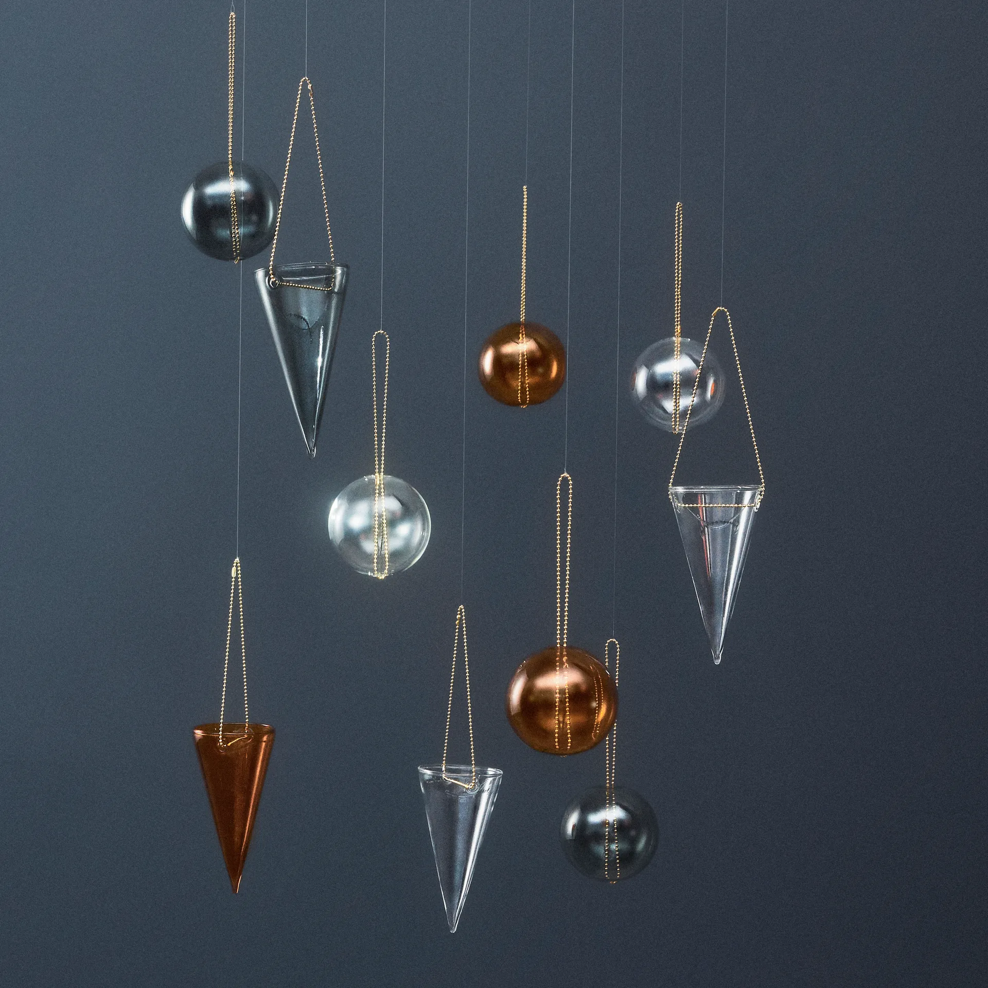 Monili zawieszka na choinkę, jasne AYTM