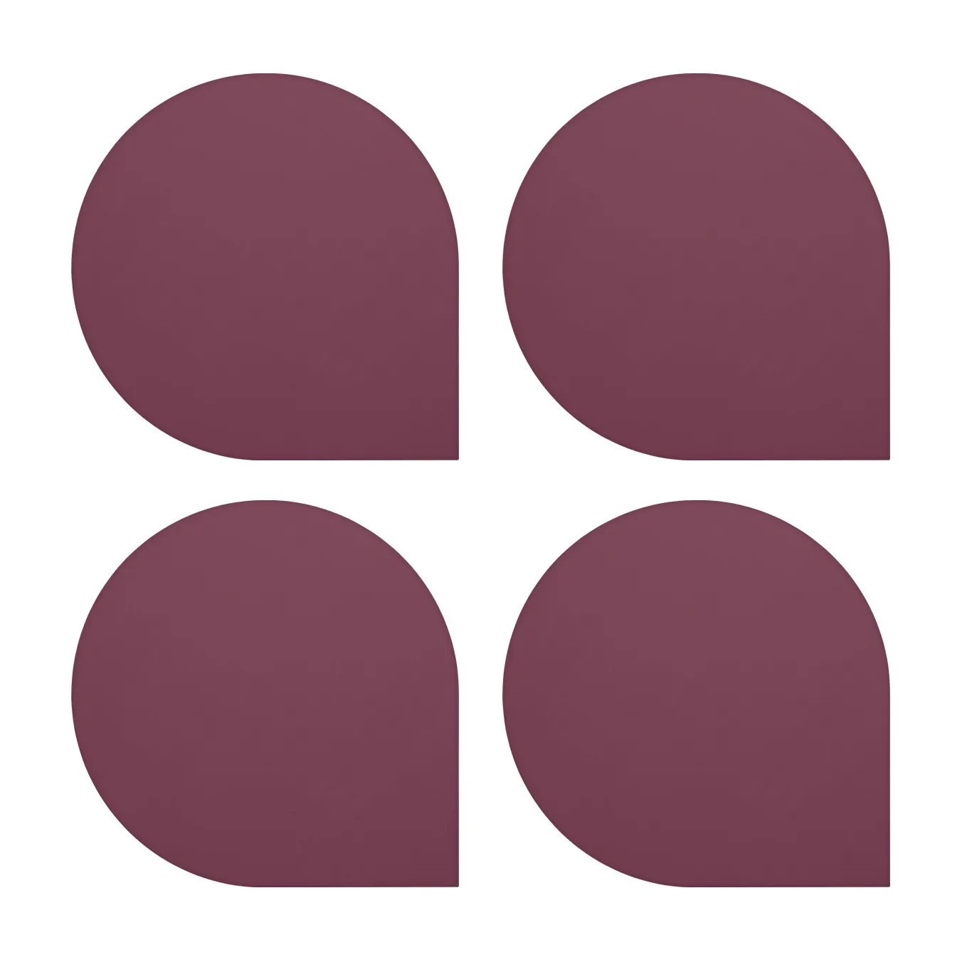 Podstawki pod szklanki Stilla 4-pak, Bordeaux AYTM