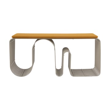 Poduszka na siedzisko ławki Curva 32x95,5 cm - Amber - AYTM