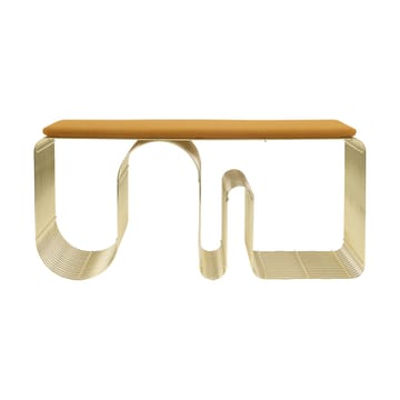 Poduszka na siedzisko ławki Curva 32x95,5 cm - Amber - AYTM