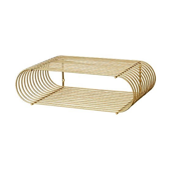 Półka Curvy, mosiądz AYTM